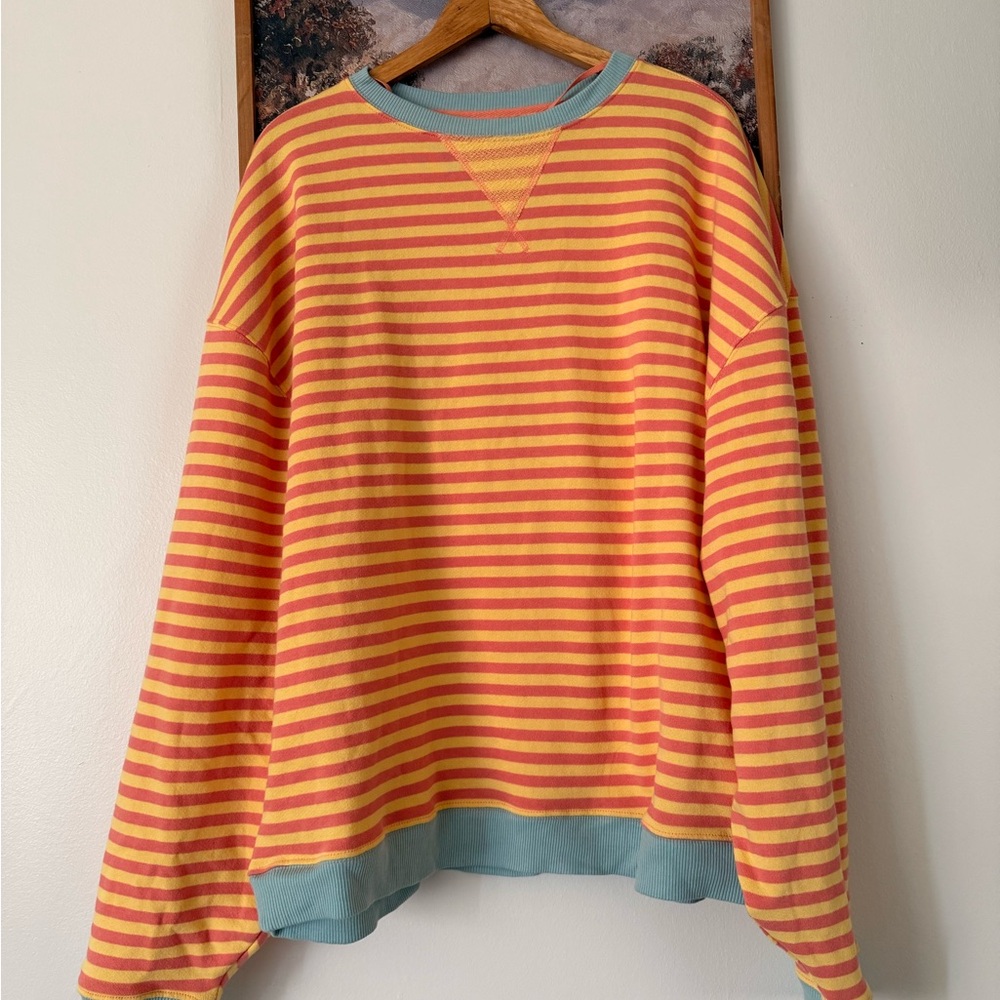 Striped Yellow and Orange Sweater